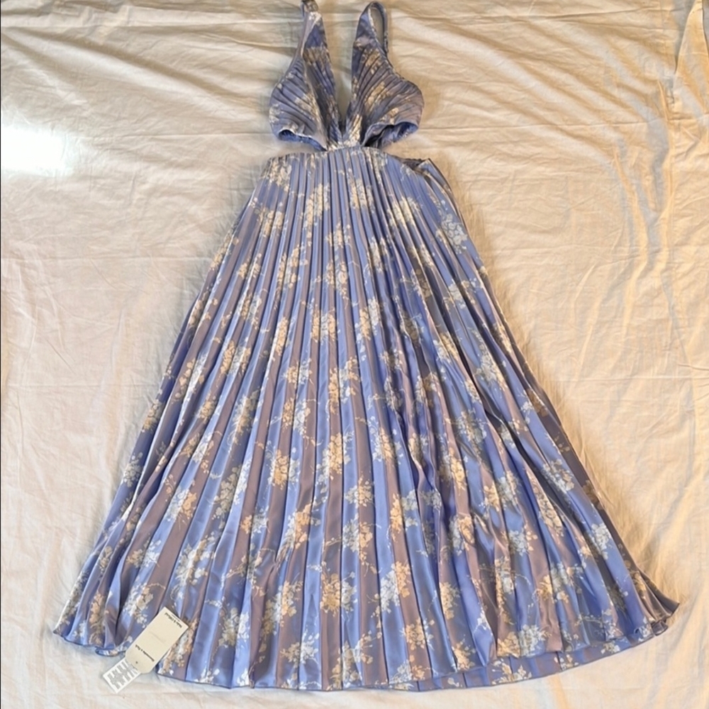 Abercrombie & Fitch Blue Floral Long Sleeve Dress - Picture 3 of 7